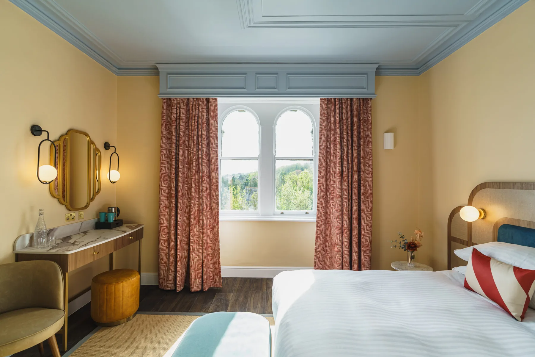 Interior de una habitación del hotel