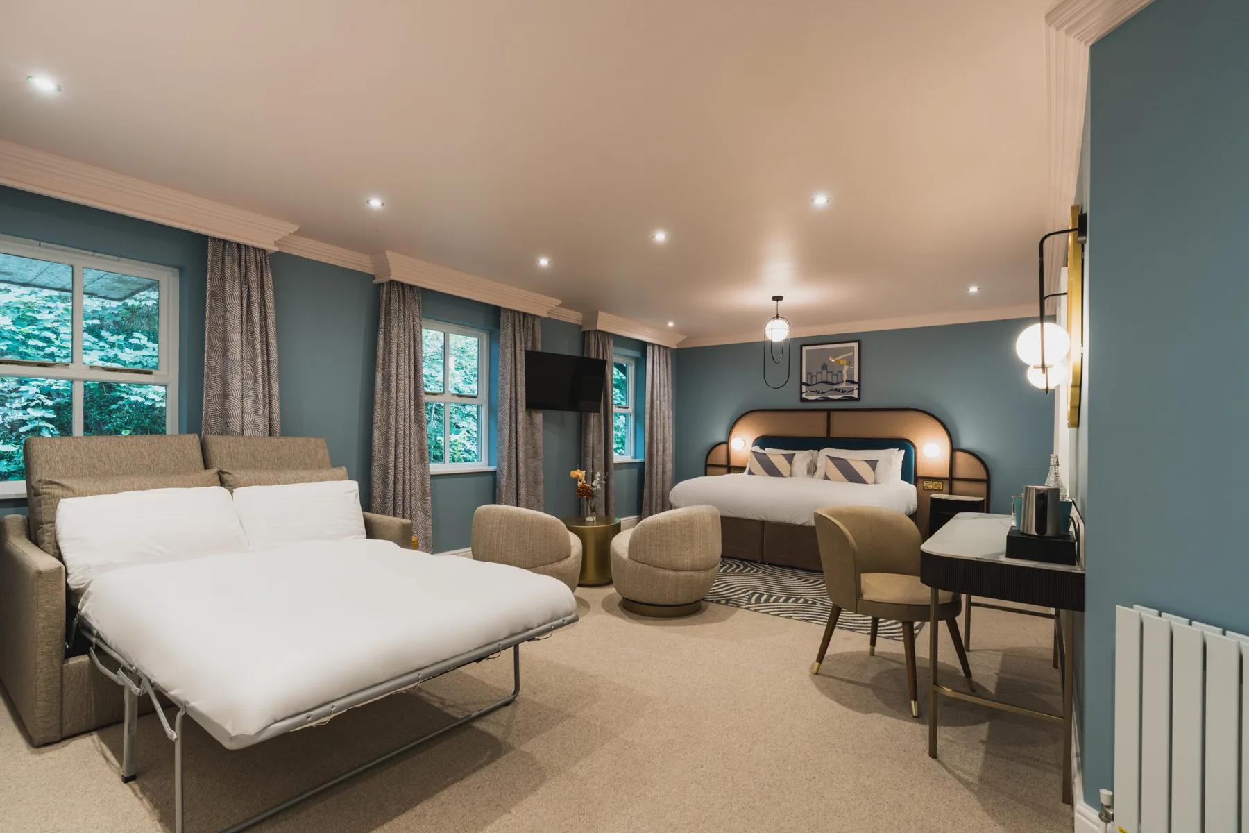 Interior de una habitación del hotel