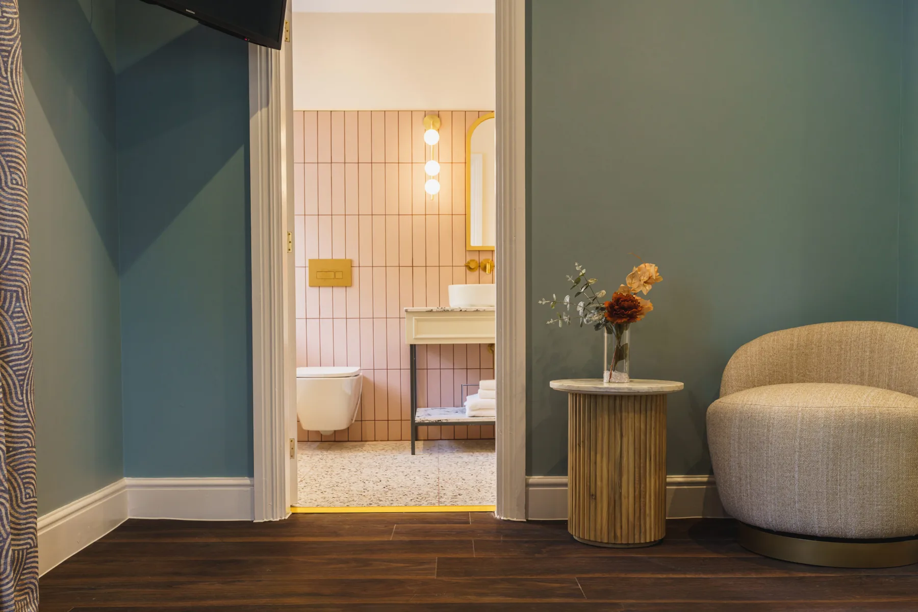 Interior de una habitación del hotel