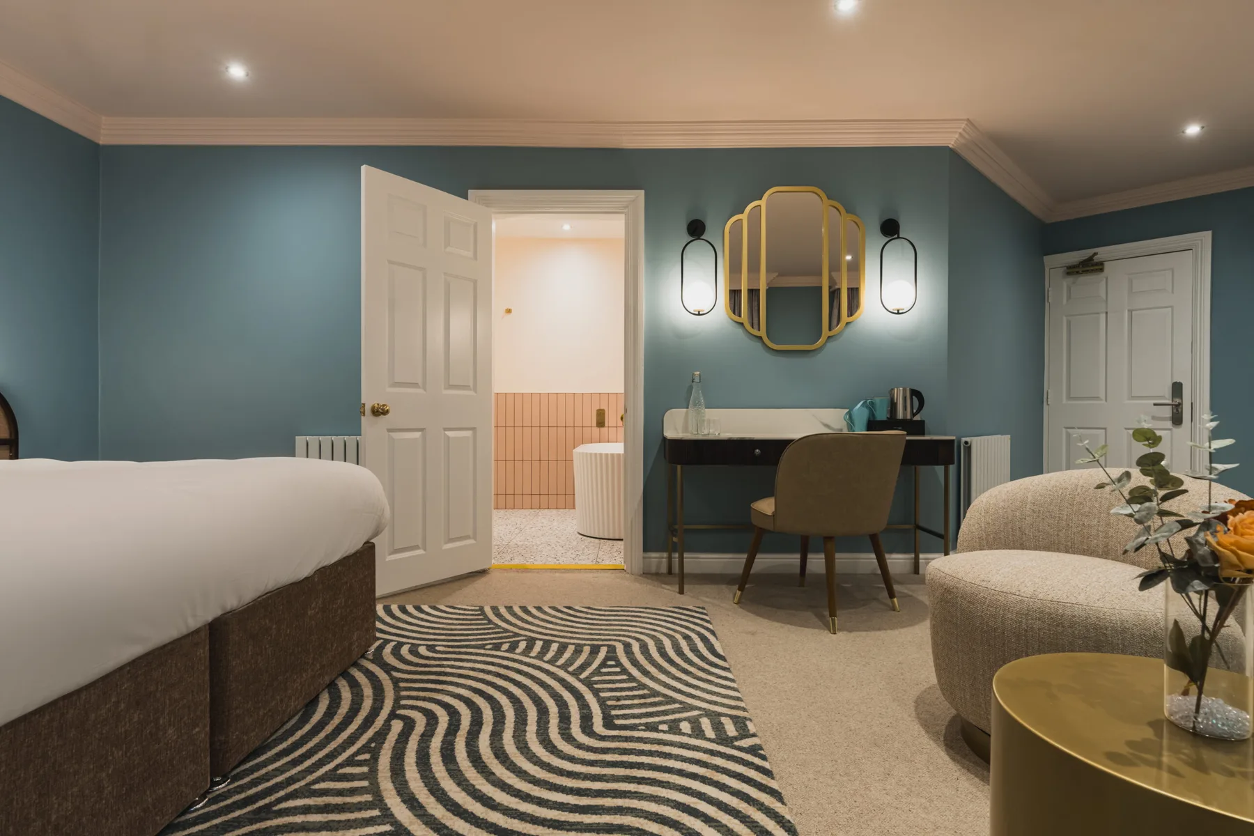 Interior de una habitación del hotel