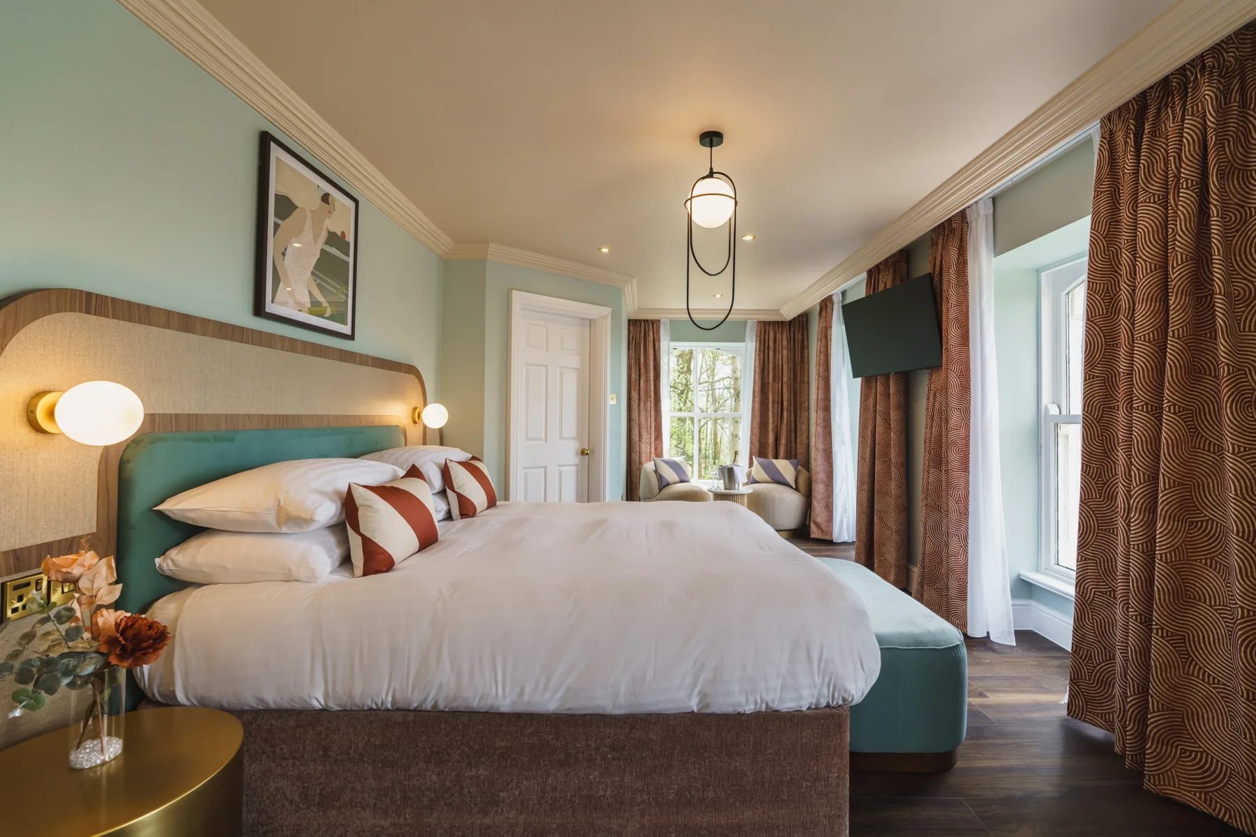 Interior de una habitación del hotel
