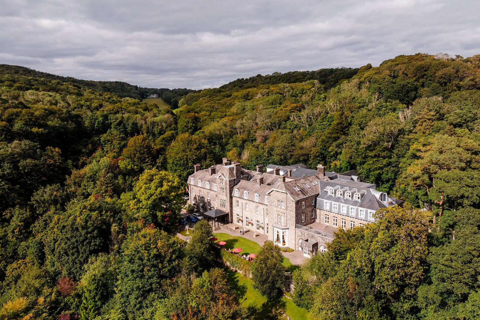 El Grange Hotel con vistas a Grange-over-Sands