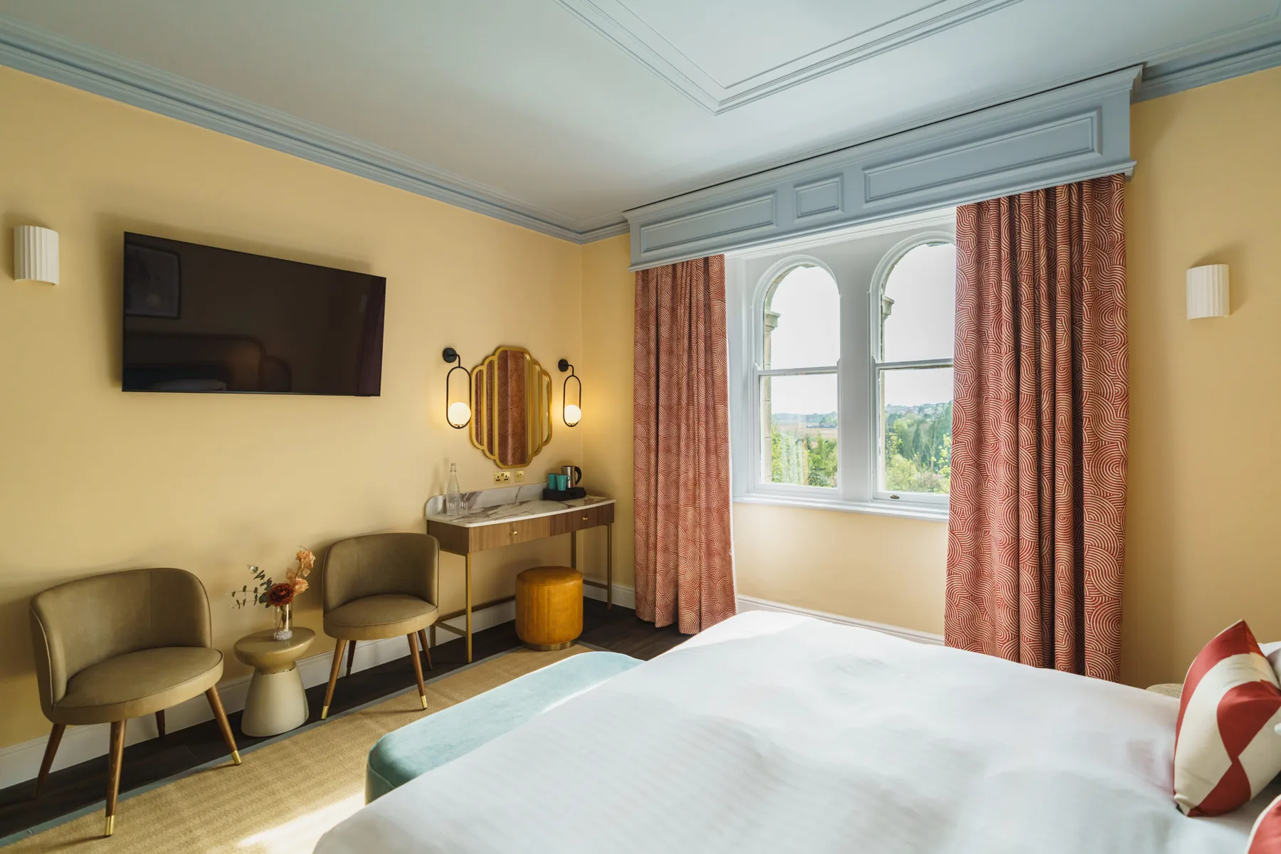 Interior de una habitación del hotel