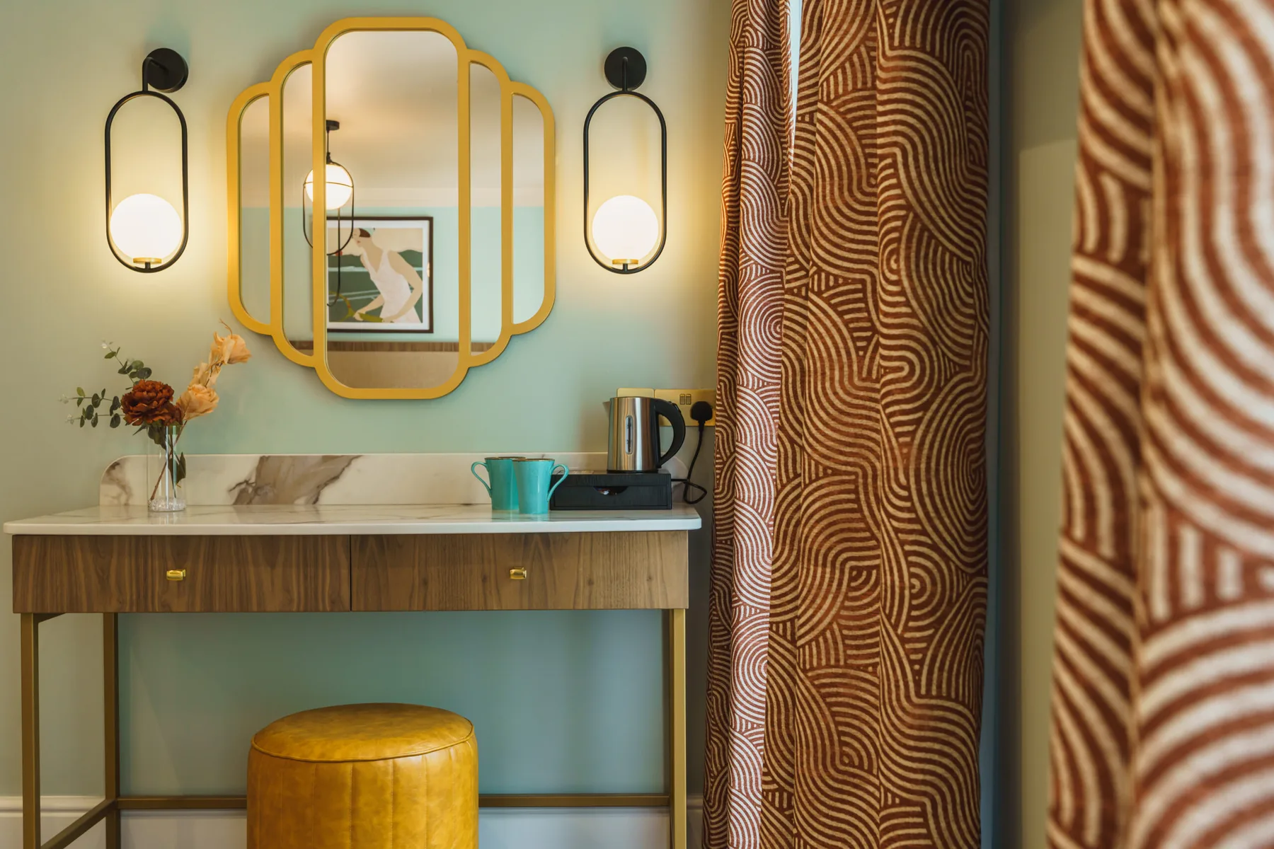 Interior de una habitación del hotel