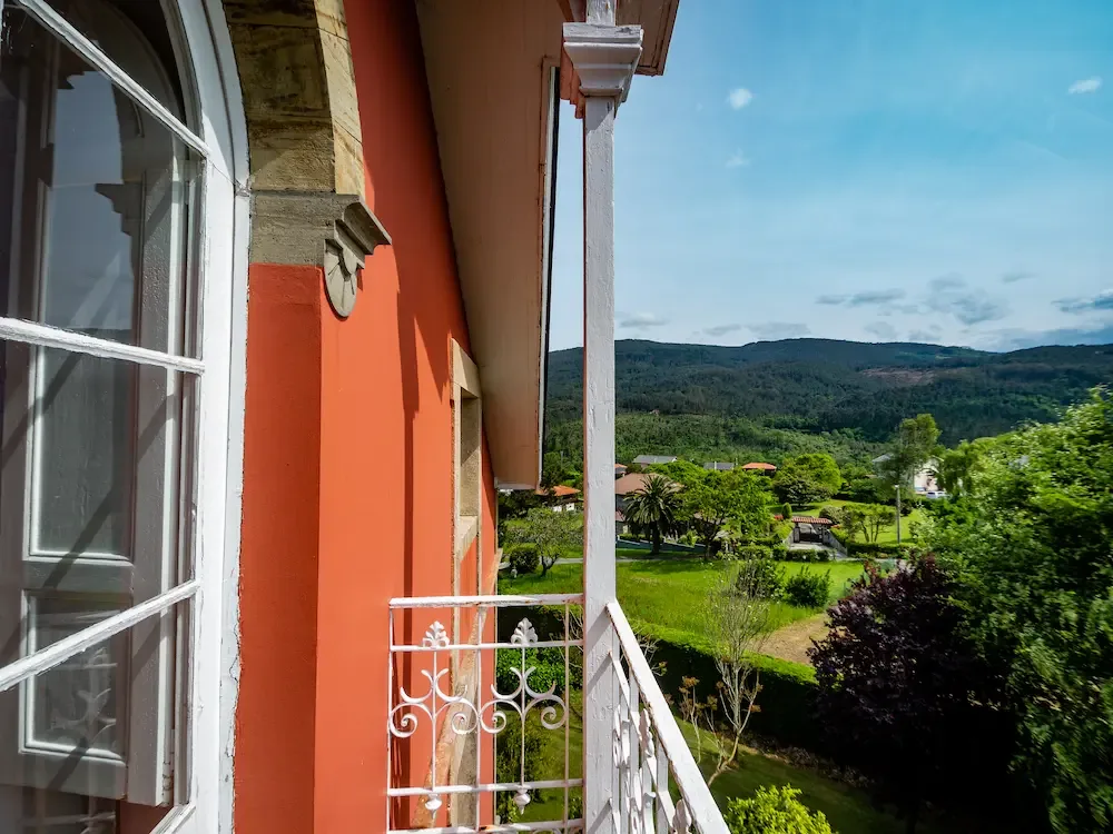 Vista desde el balcón de la suite.