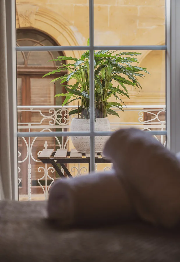 Room with balcony