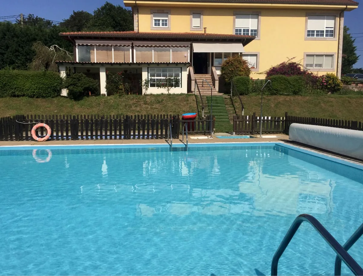 Main hotel building and pool