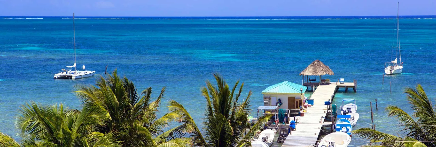 Vista al mar Caribe