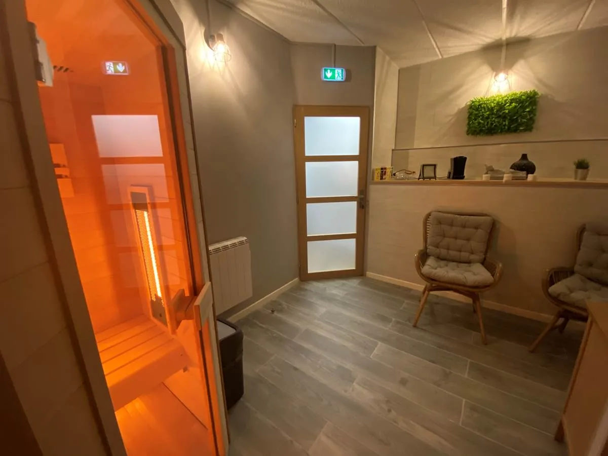 Private sauna area
