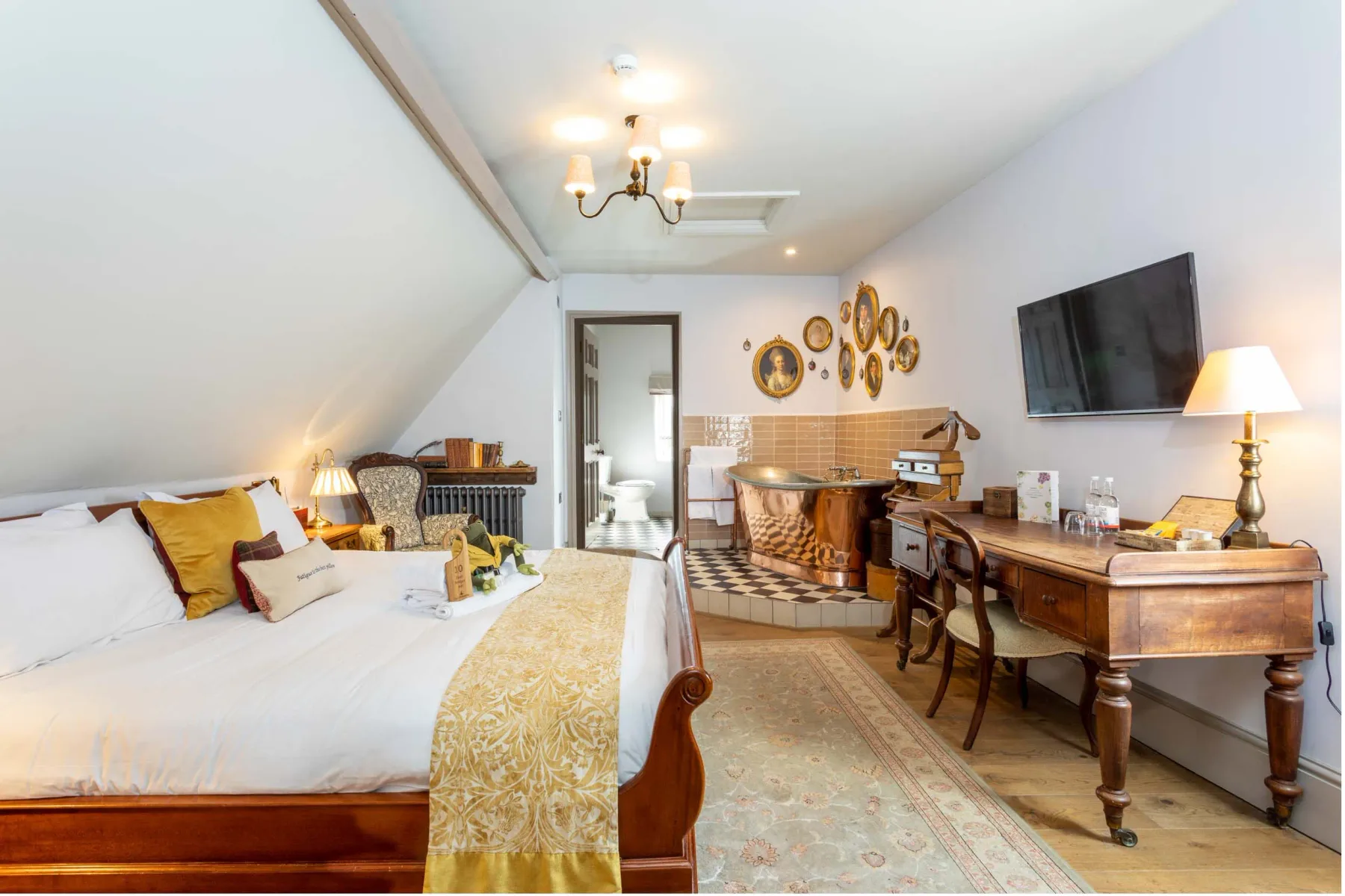 Hotel bedroom interior