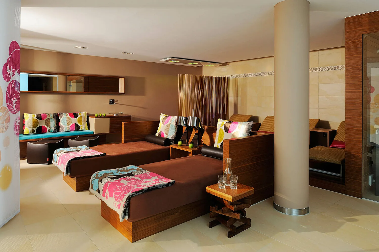 Spa relaxation lounge
