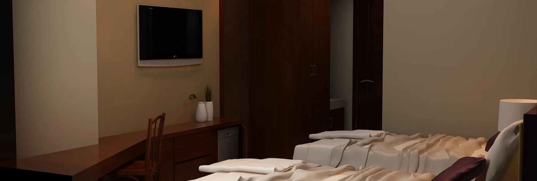 Habitación deluxe con dos camas individuales