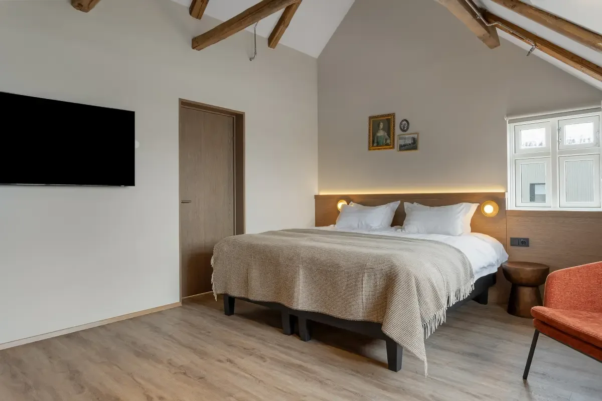Boutique Deluxe Room at Bryggjan Boutique Hotel