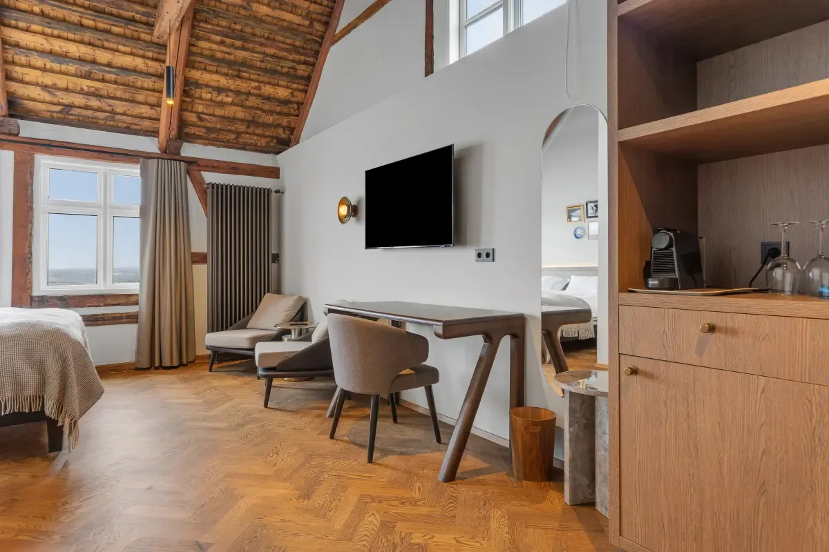 Boutique Deluxe Room at Bryggjan Boutique Hotel
