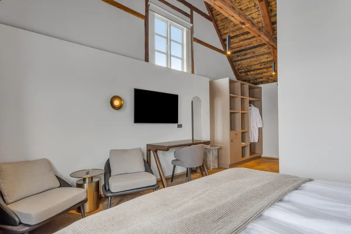 Boutique Deluxe Room at Bryggjan Boutique Hotel