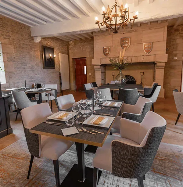 Restaurant dining room set up for events
