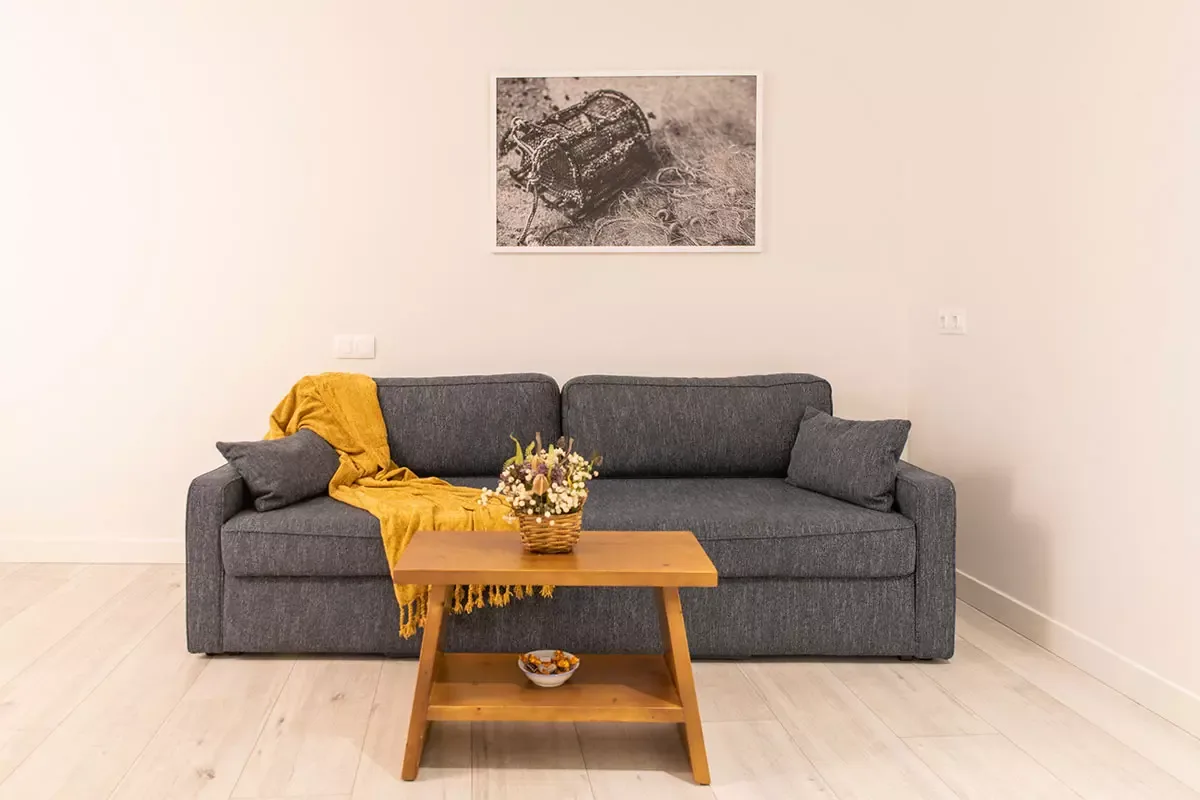 Sofa in a guest room
