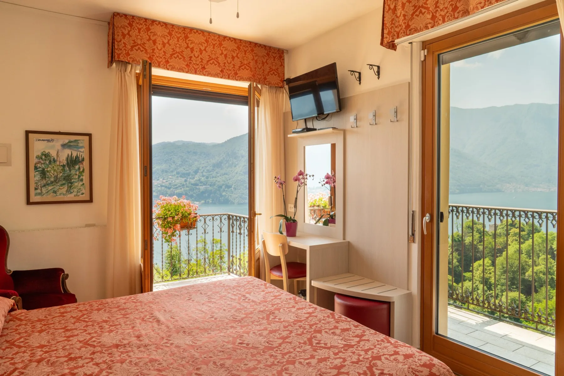 Habitación con vistas a la montaña