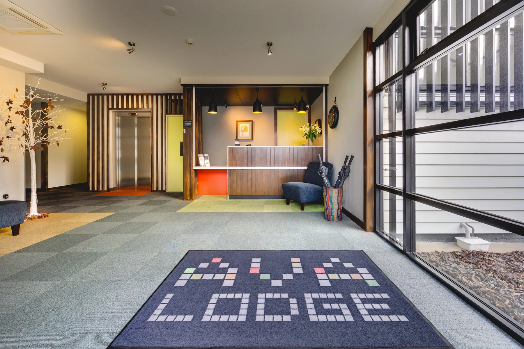 Ava Lodge entrance and reception
