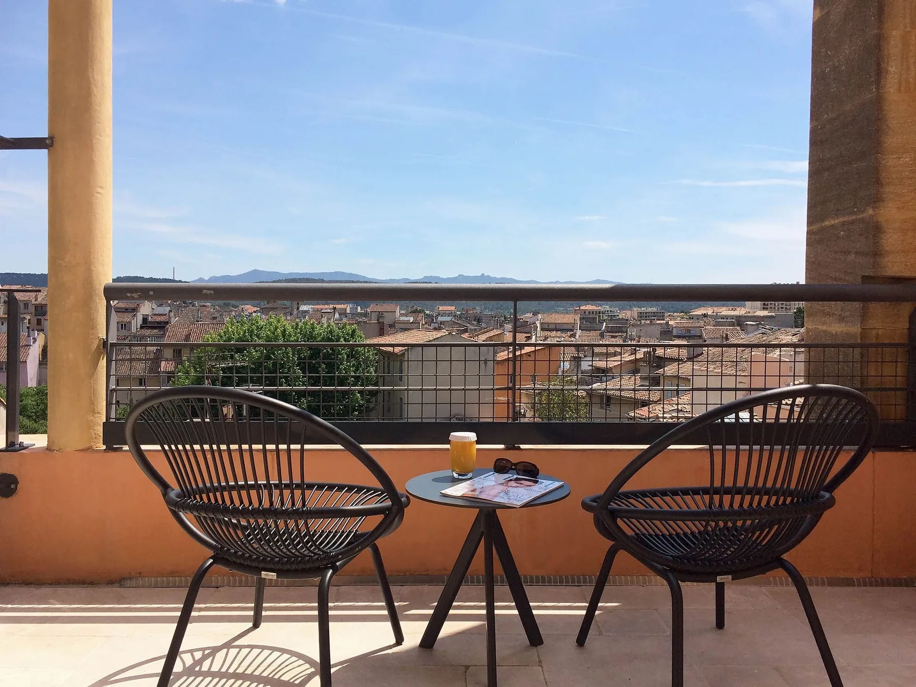 Guest-room terrace