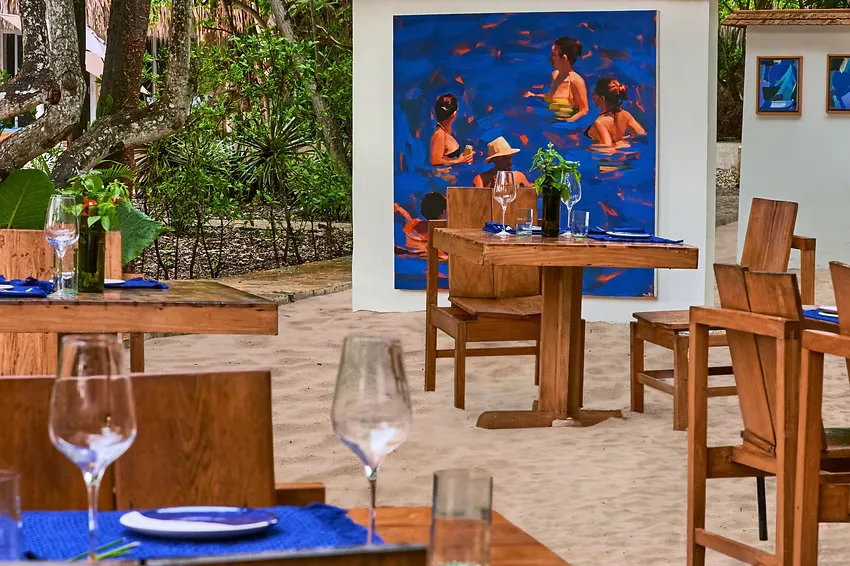 Restaurante junto a la playa