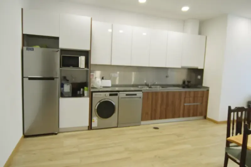 Cocina del apartamento de tres dormitorios