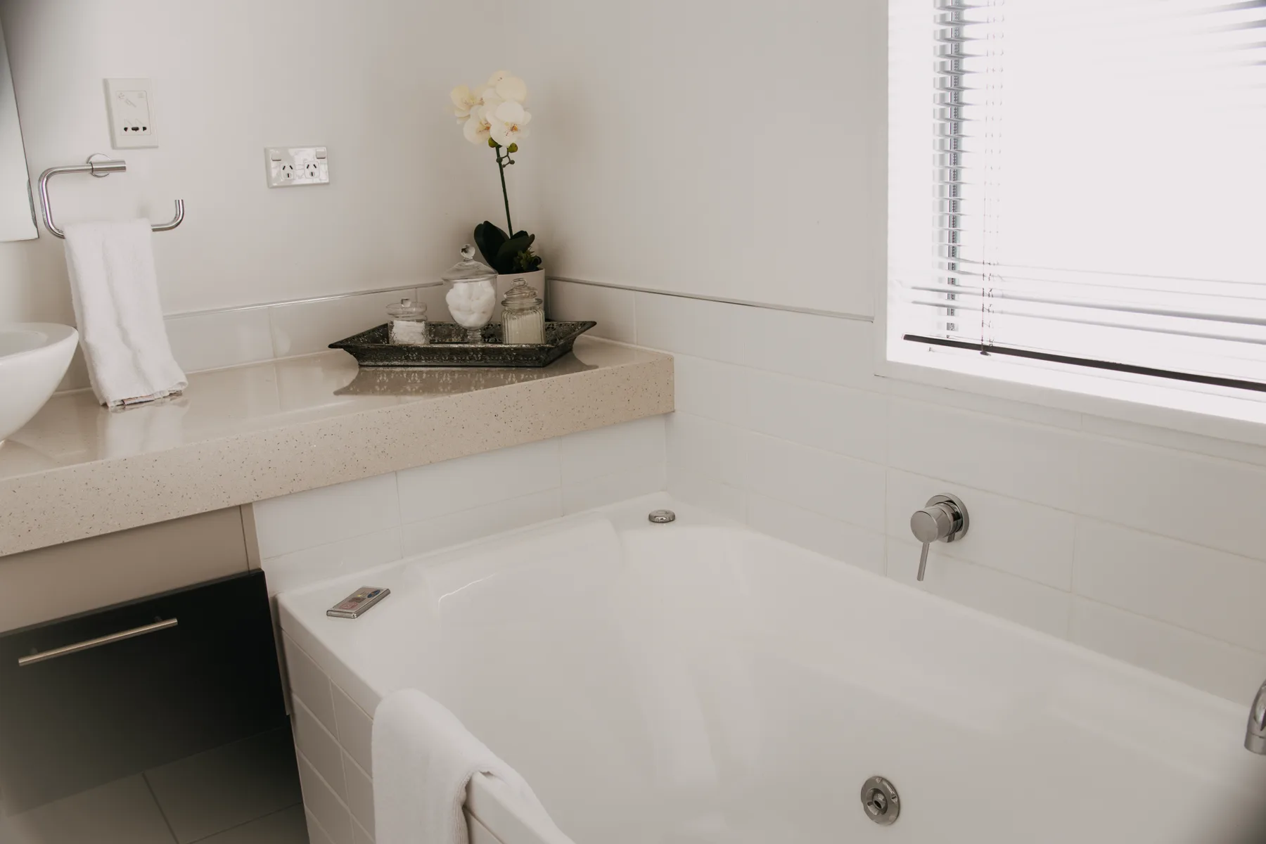 Bañera de hidromasaje del penthouse