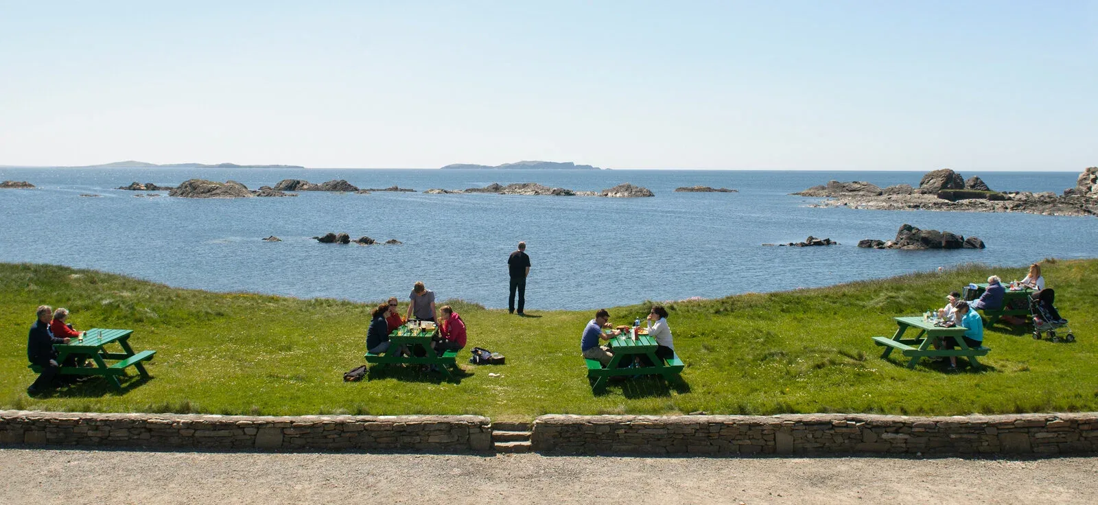 View from benches outside