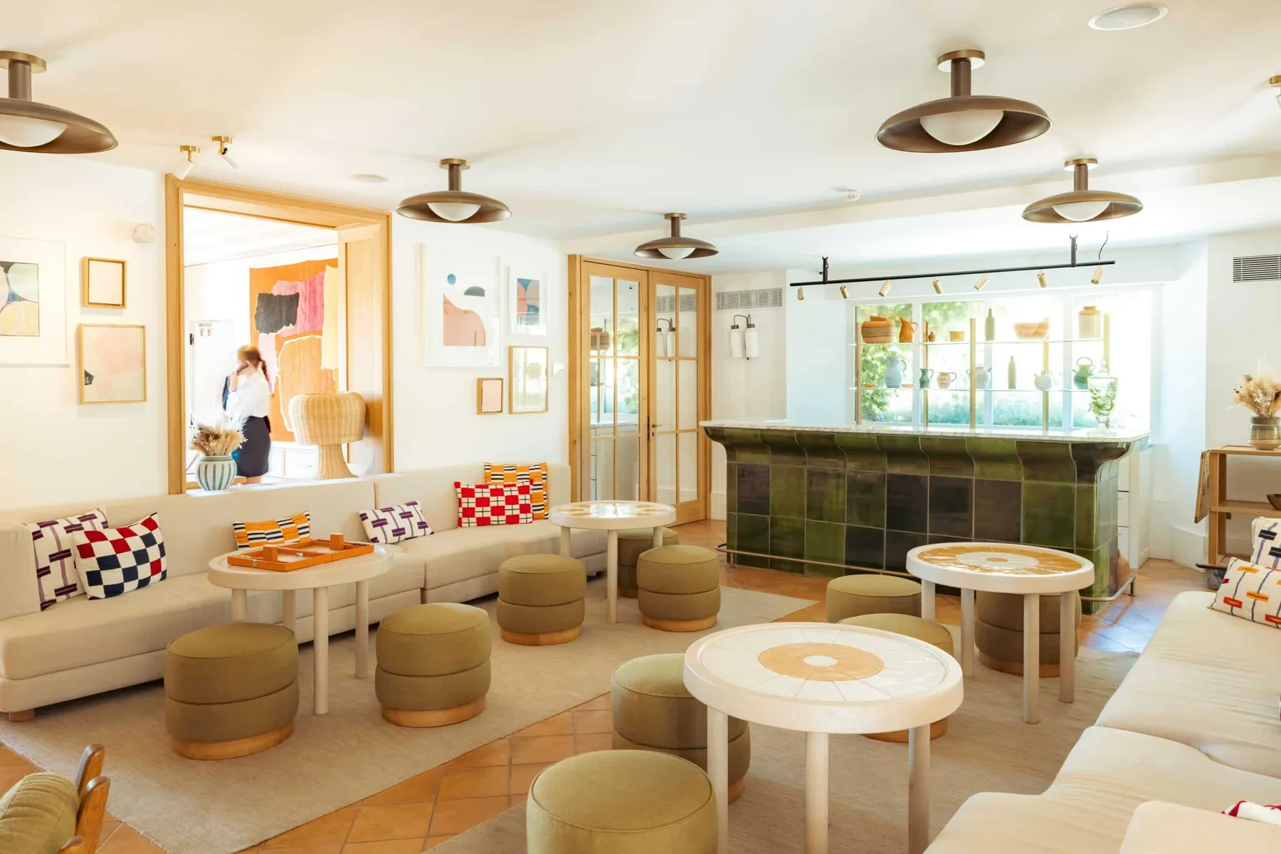 Hotel Lou Pinet bar interior