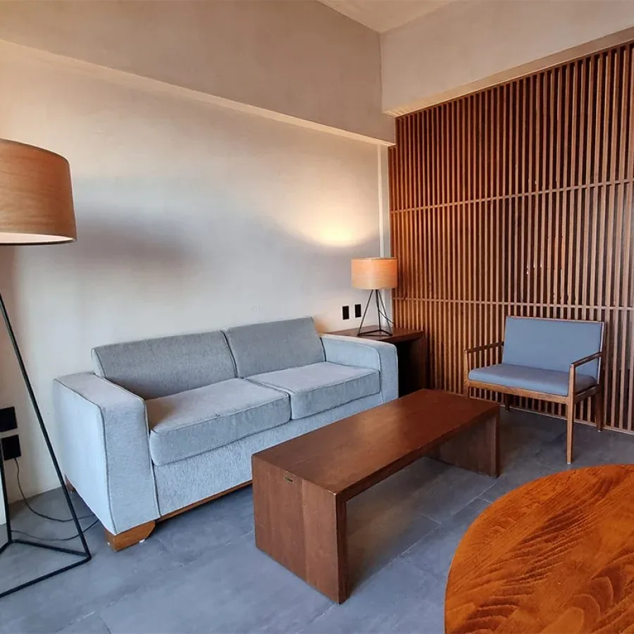 Sala de estar de la suite