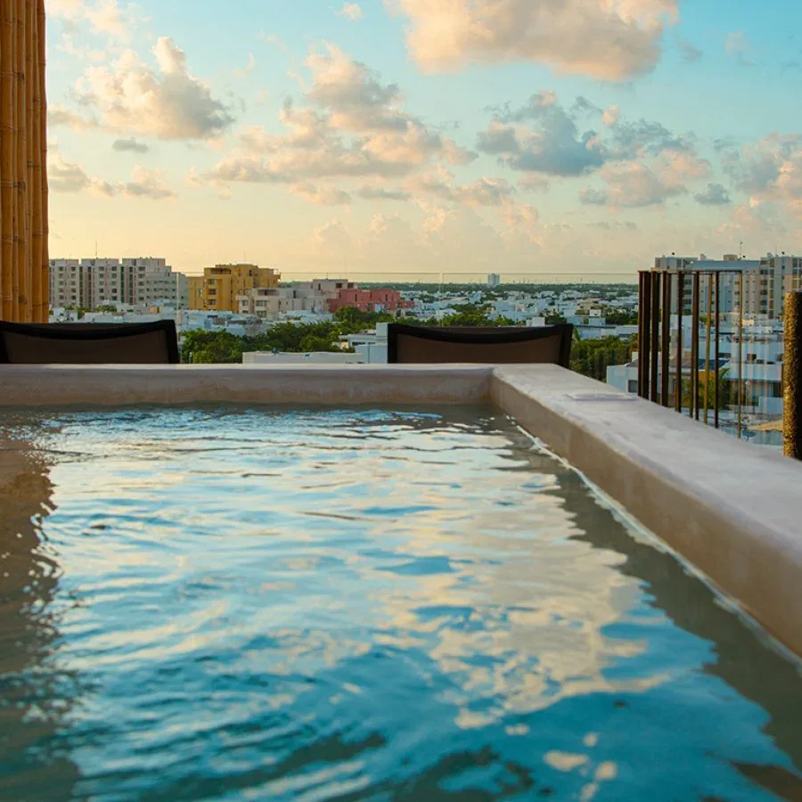 Piscina en la azotea