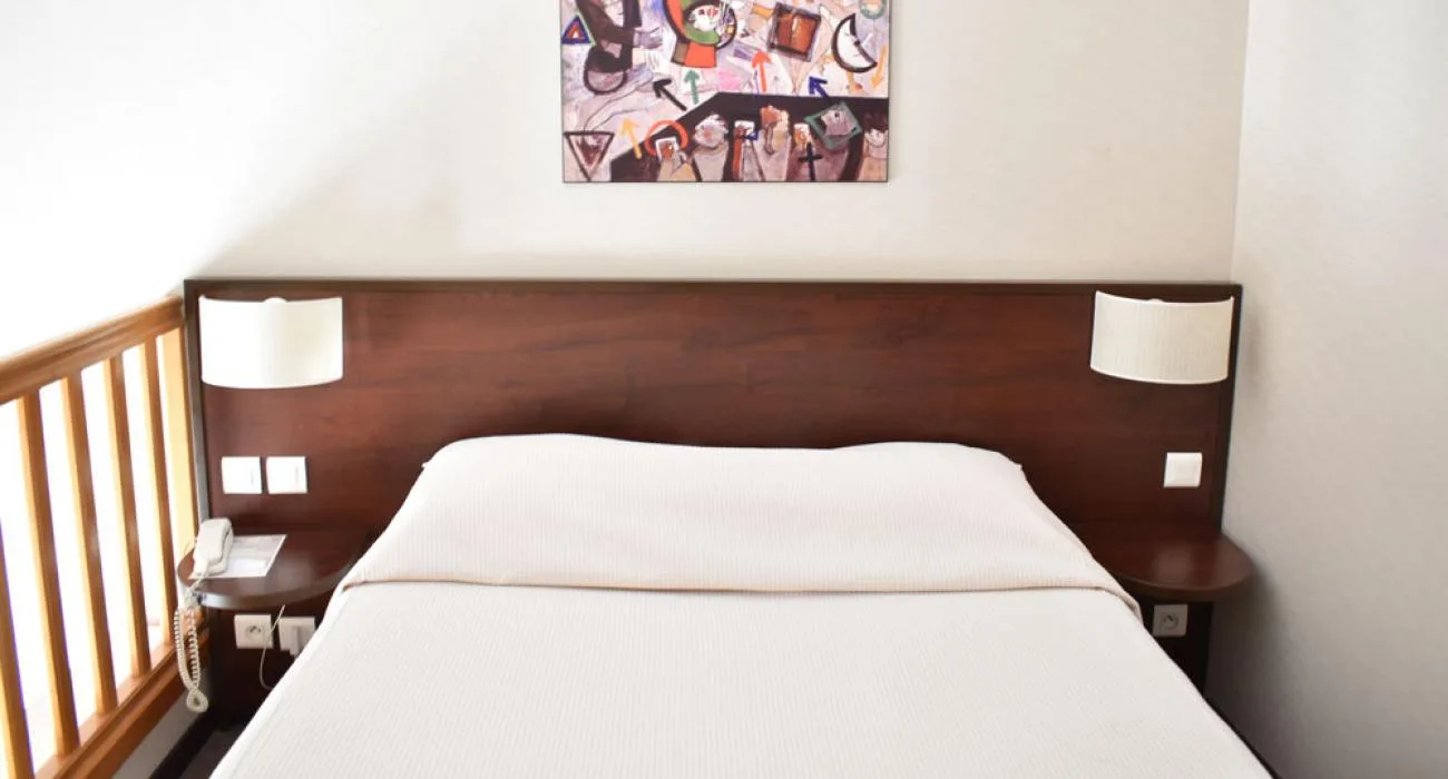 Duplex comfort room with double bed
