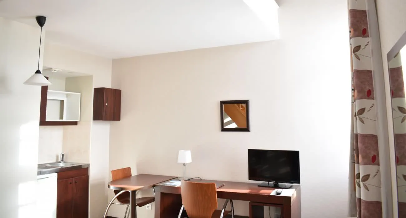 Comfort room with kitchenette