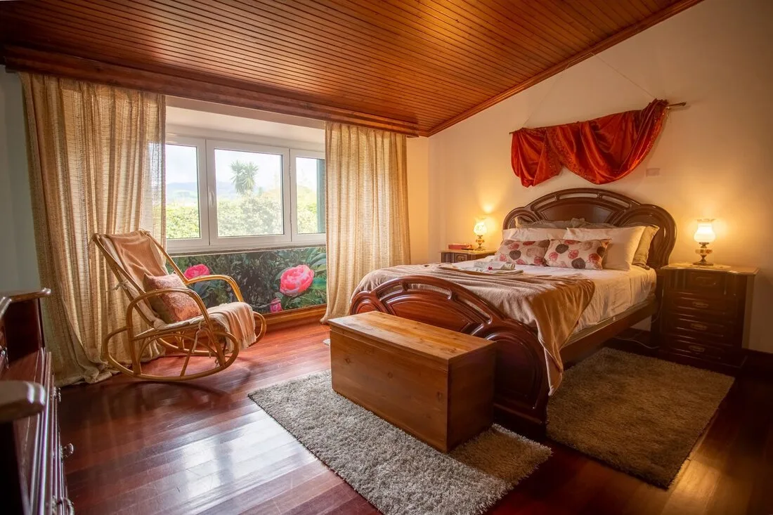 Dormitorio de la suite Camélia