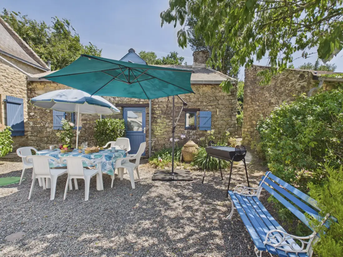 Casa bretona con jardín, golfo a 200 m