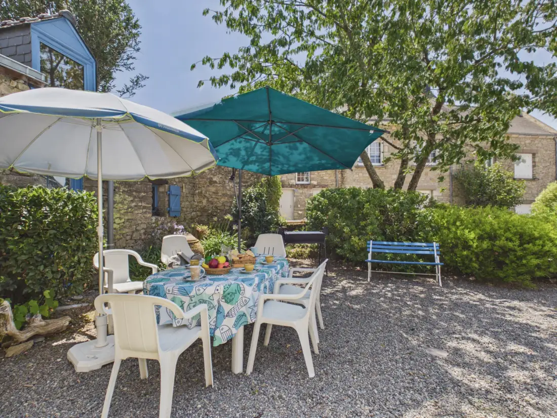 Casa bretona con jardín, golfo a 200 m