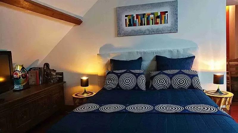 Marc room with kitchenette and bathroom