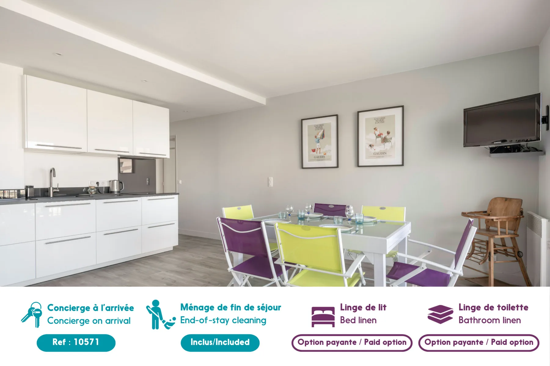 Apartment for four with marina view