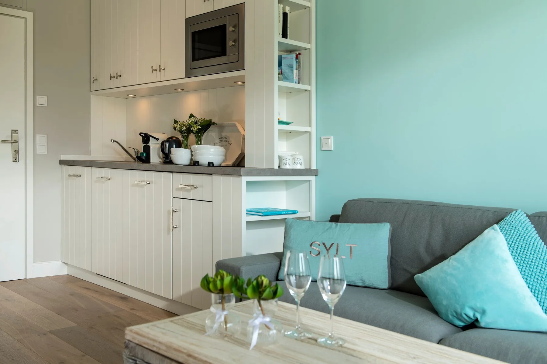 1-Raum-Appartement im EG mit ca. 24 m² Nutzfläche für bis zu zwei Personen