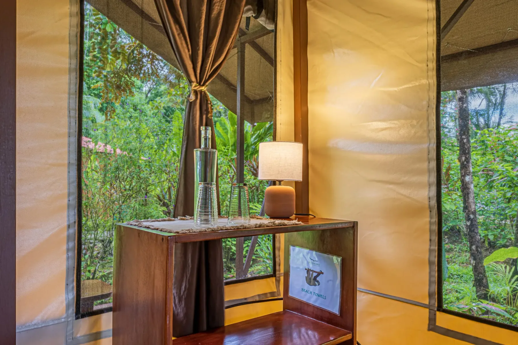 Private Glamping Tents: interior