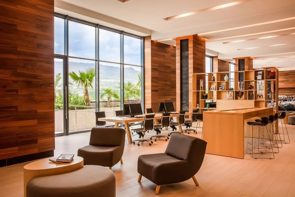 Lobby seating area
