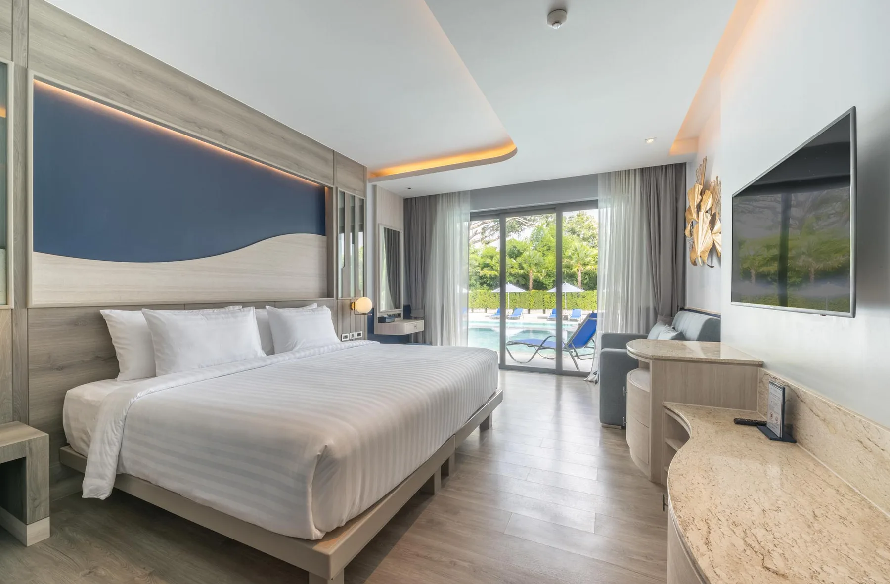 Habitación Deluxe con acceso a la piscina