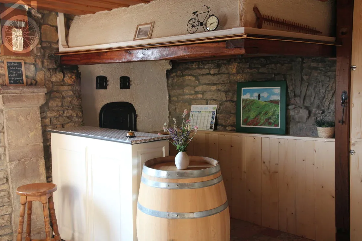 Vestíbulo de la casa de huéspedes