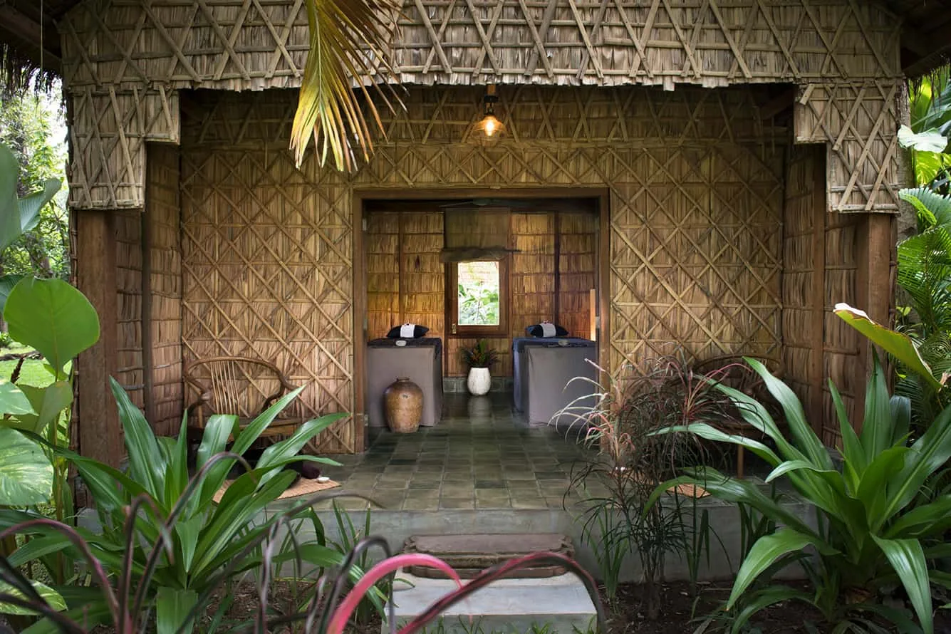 Spa en el jardín