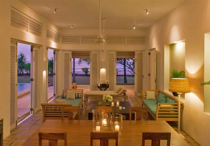 Living area in Sagara Villa