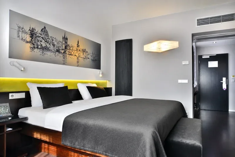 Habitación ejecutiva con balcón en el Hotel Ametyst Prague
