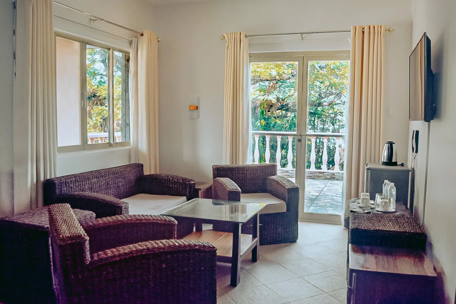 Interior de la habitación del hotel