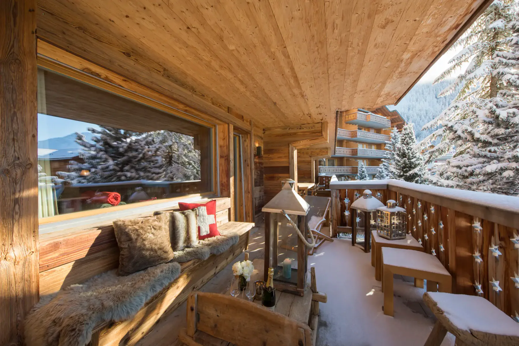 Encantador balcón de Rosalp 4 Verbier