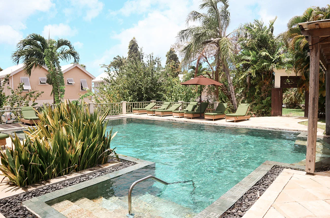 Swimming pools and beach