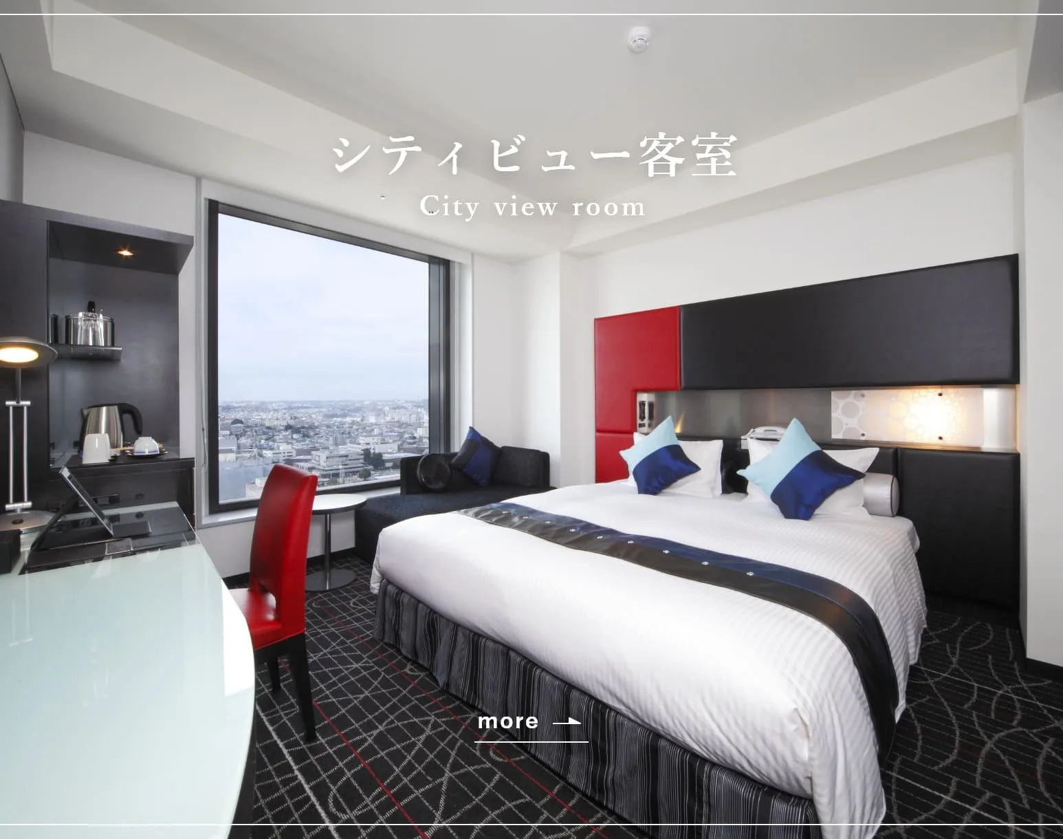 City-view guest room